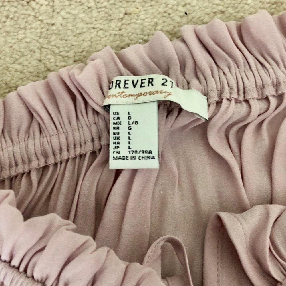 Pink Off the Shoulder Ruffle Blouse - Picture 4 of 8